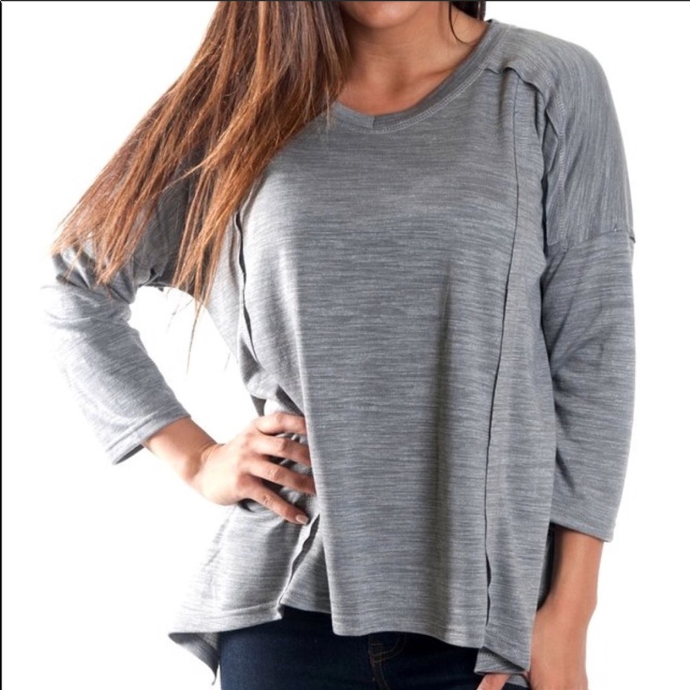 ⭐️HP⭐️ Gray Slouchy Oversized Shirt